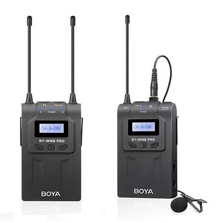 BOYA BY-WM8 PRO Kit-1 Kablosuz Yaka Mikrofonu Seti