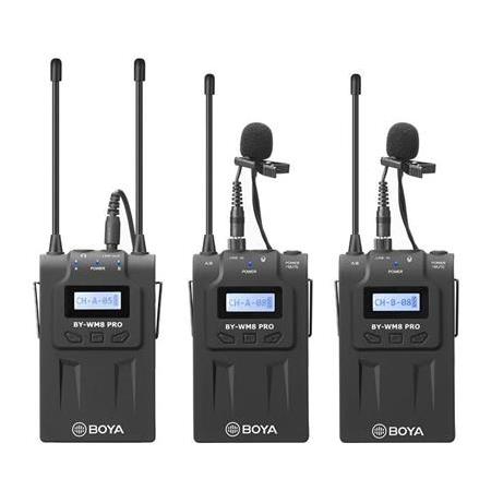 Boya BY-WM8 Pro Kit-2 Kablosuz Yaka Mikrofonu