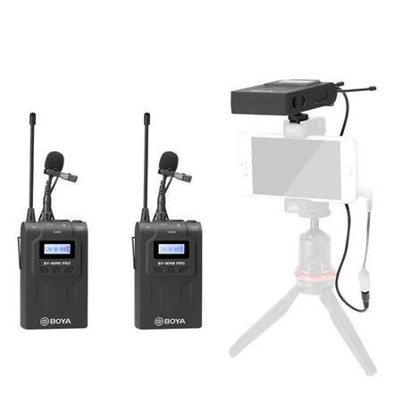 Boya BY-WM8 Pro Kit-2 Kablosuz Yaka Mikrofonu