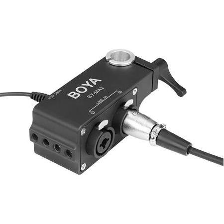 BOYA BY-MA2, İkili XLR Girişli Ses Mikseri